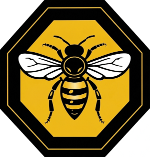 Dushi Honing Curaçao Bijenlogo